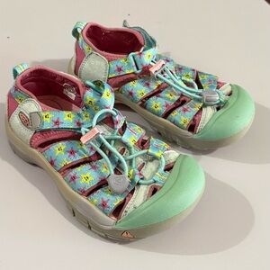Keen Kids' Starry Aqua and Pink Sandals